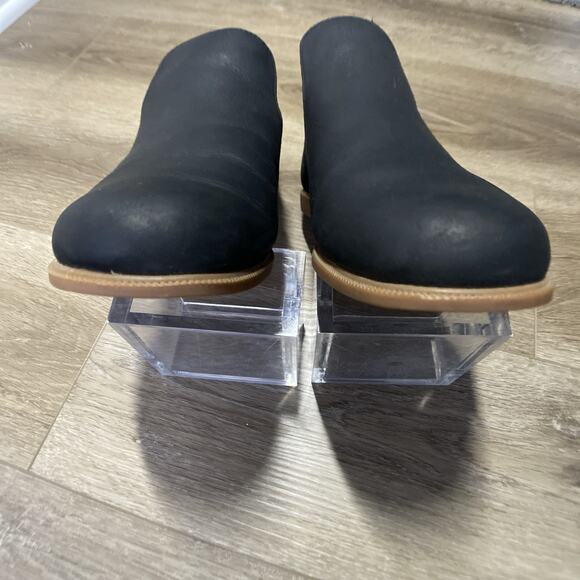 Kodiak Low Rider V Cut Ankle Boots Women Sz 9 Black Leather Slip In - Picture 7 of 10